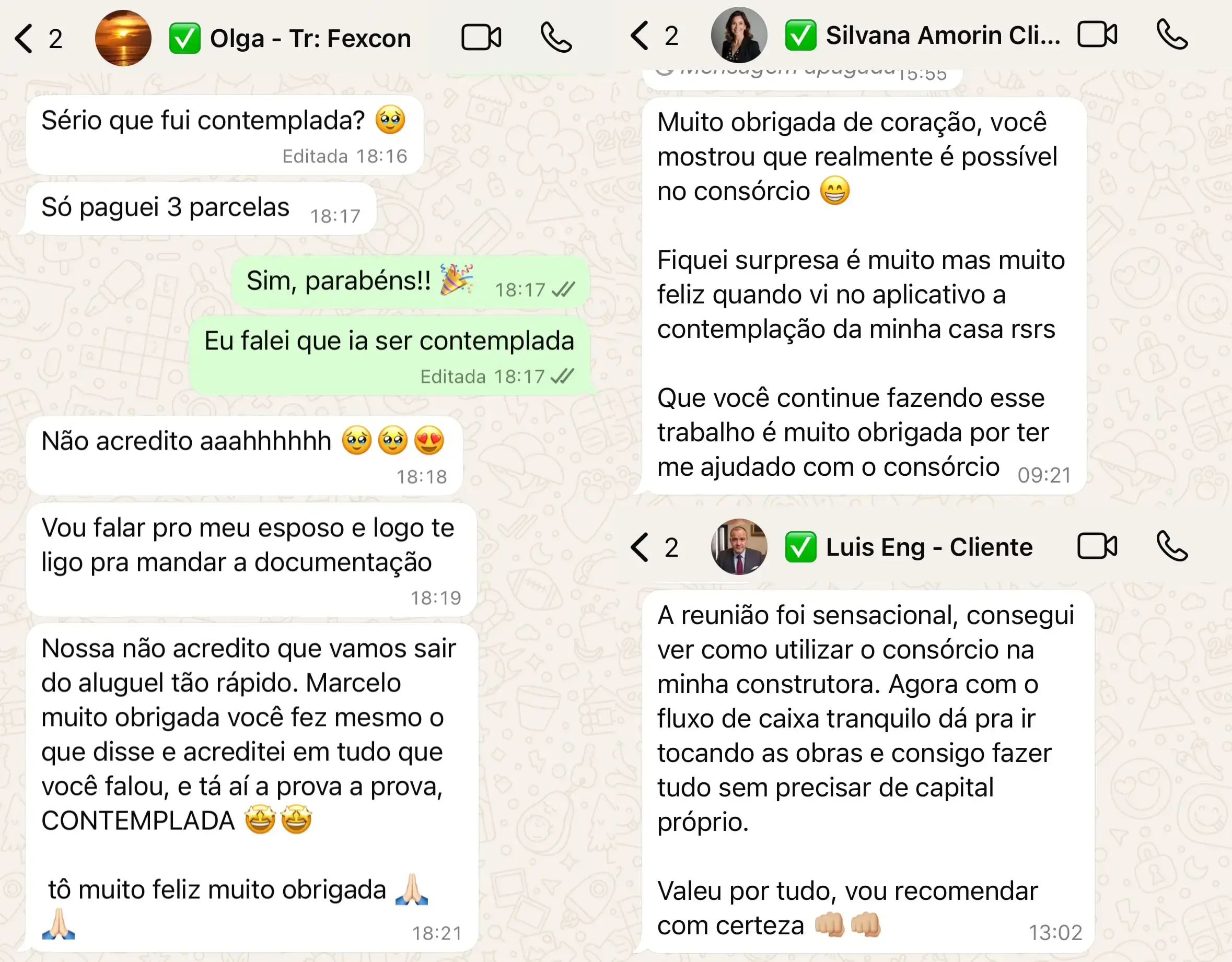 Depoimentos de pessoas que conseguiram seus carros com a Fexcon